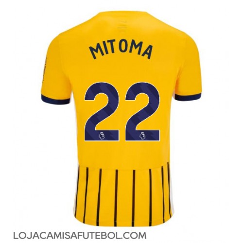 Camisa de Futebol Brighton Kaoru Mitoma #22 Equipamento Secundário 2024-25 Manga Curta